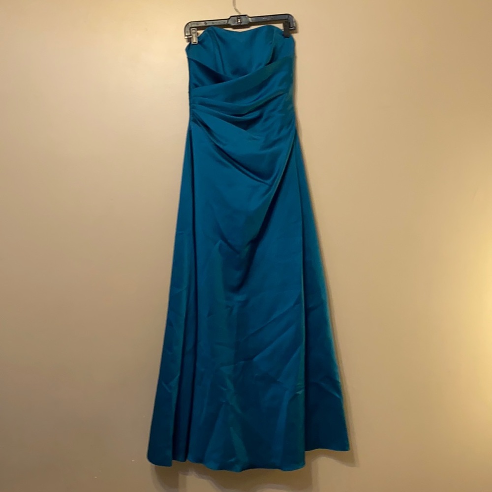 Alfred Angelo Teal Bridesmaid Dress, 6